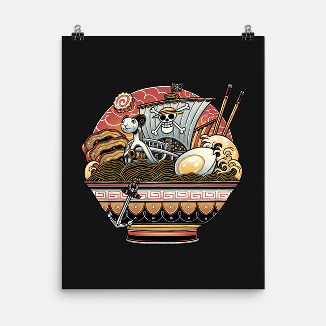 Ahoy Noodle Pirates-None-Matte-Poster-glitchygorilla