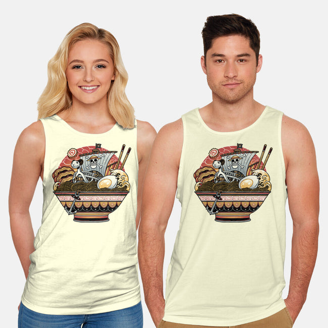 Ahoy Noodle Pirates-Unisex-Basic-Tank-glitchygorilla