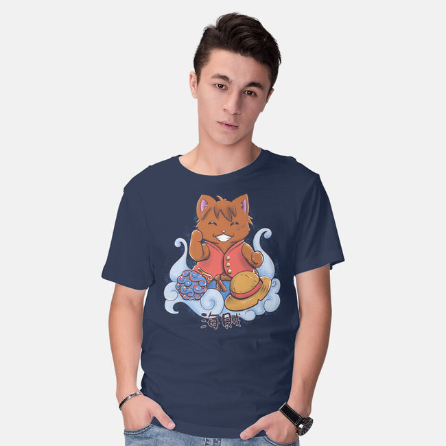 Pirate Maneki Neko-Mens-Basic-Tee-ellr