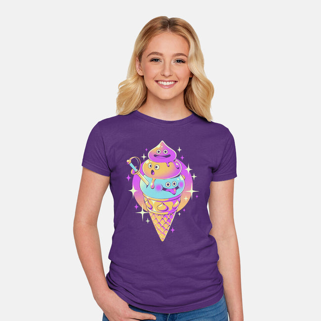 New Ice Quest-Womens-Fitted-Tee-ilustrata