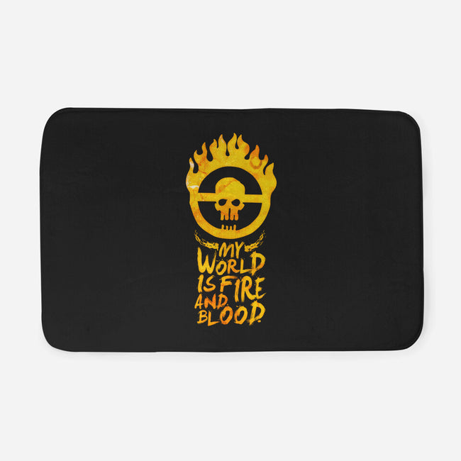 My World Is Fire-None-Memory Foam-Bath Mat-demonigote