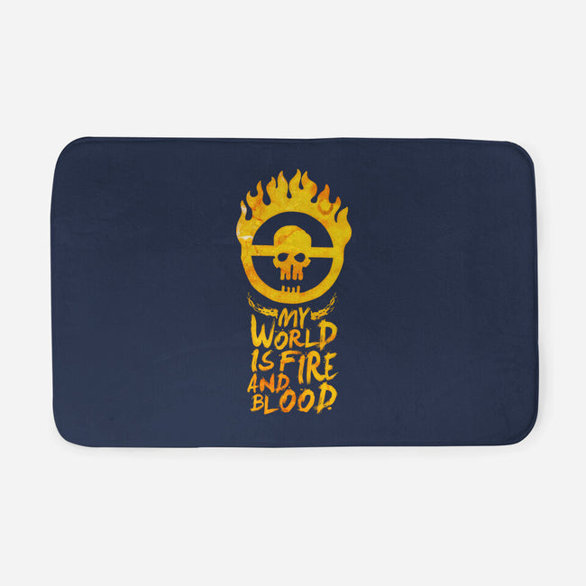 My World Is Fire-None-Memory Foam-Bath Mat-demonigote