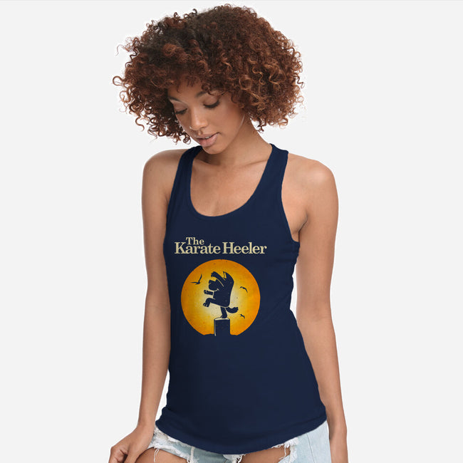 The Karate Heeler-Womens-Racerback-Tank-retrodivision