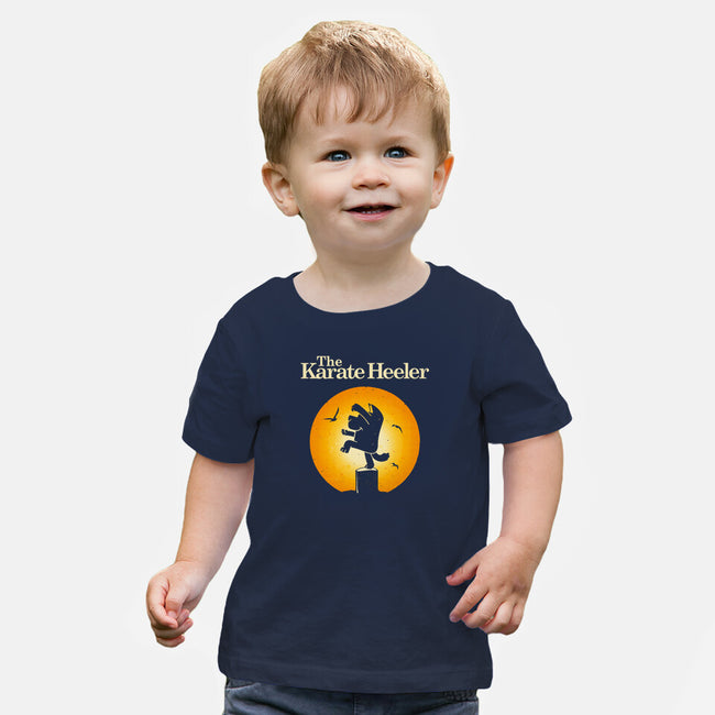 The Karate Heeler-Baby-Basic-Tee-retrodivision