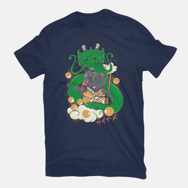 Saiyan Maneki Neko-Youth-Basic-Tee-ellr