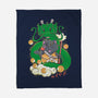 Saiyan Maneki Neko-None-Fleece-Blanket-ellr