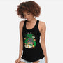 Saiyan Maneki Neko-Womens-Racerback-Tank-ellr