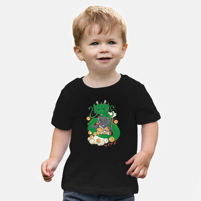 Saiyan Maneki Neko-Baby-Basic-Tee-ellr