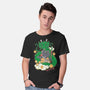 Saiyan Maneki Neko-Mens-Basic-Tee-ellr