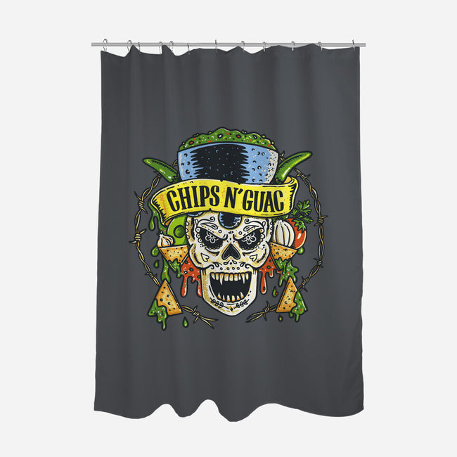 Chips N Guac-None-Polyester-Shower Curtain-Wenceslao A Romero