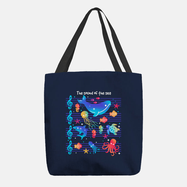 The Sound Of The Sea-None-Basic Tote-Bag-NemiMakeit