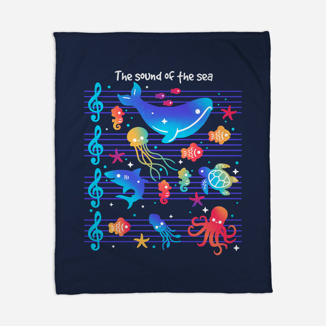 The Sound Of The Sea-None-Fleece-Blanket-NemiMakeit