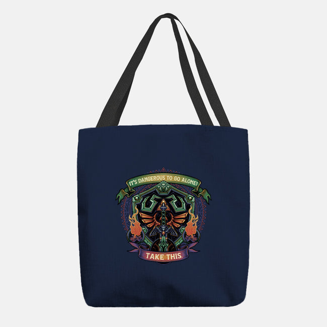 Shield And Sword-None-Basic Tote-Bag-glitchygorilla