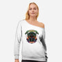 Shield And Sword-Womens-Off Shoulder-Sweatshirt-glitchygorilla