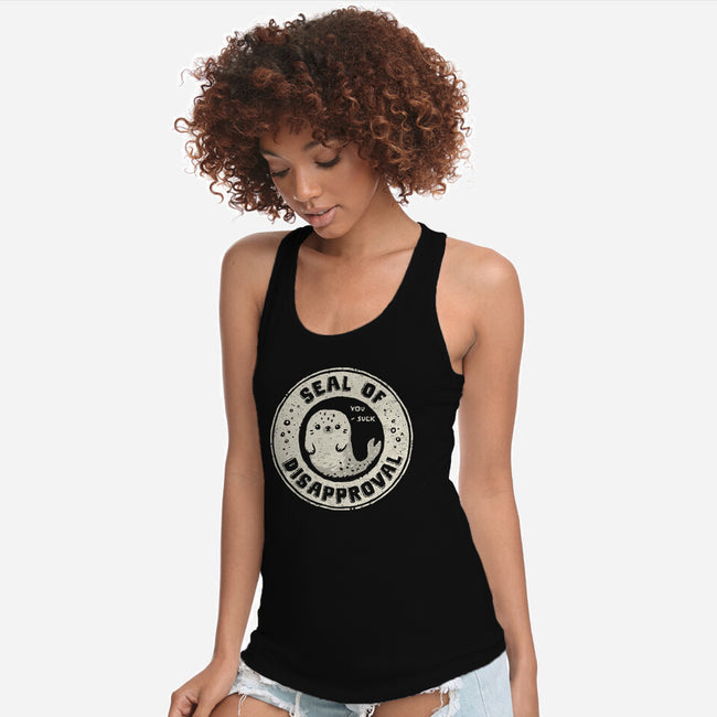 Seal Of Disapproval-Womens-Racerback-Tank-kg07