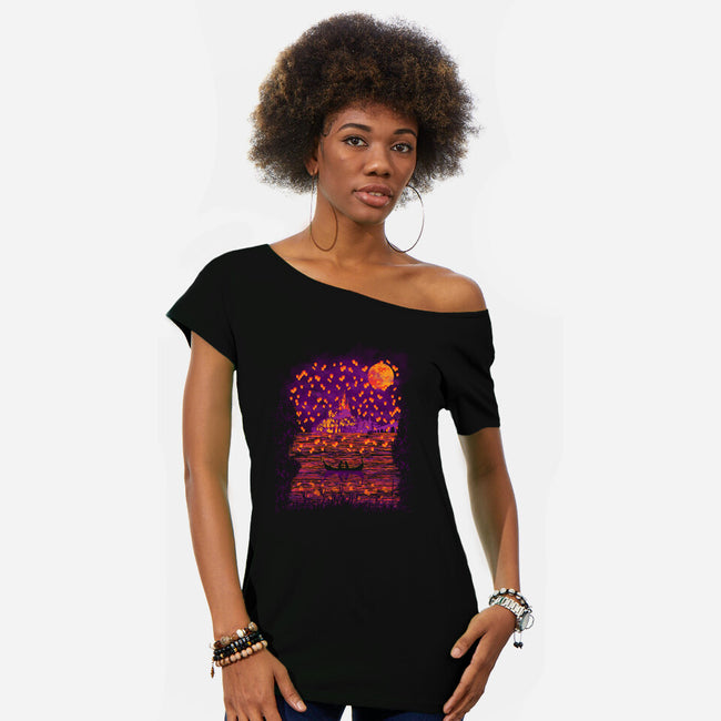 I See The Light-Womens-Off Shoulder-Tee-dalethesk8er