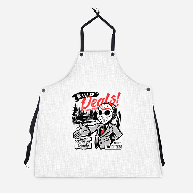 Camp Crystal Lake Realty-Unisex-Kitchen-Apron-estudiofitas