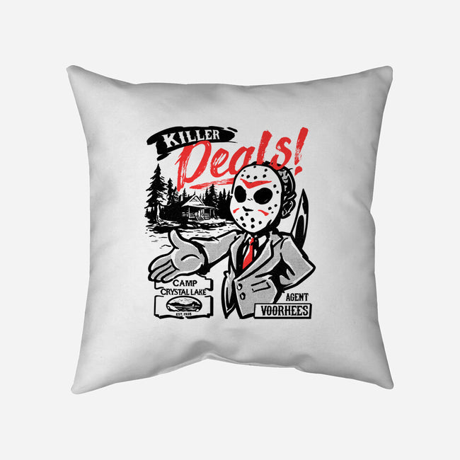 Camp Crystal Lake Realty-None-Removable Cover-Throw Pillow-estudiofitas