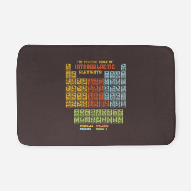 The Periodic Table Of Intergalactic Elements-None-Memory Foam-Bath Mat-kg07