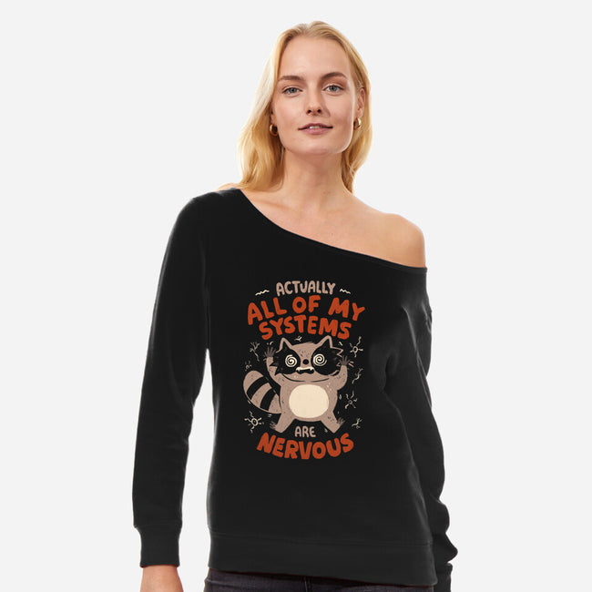 Nervous System-Womens-Off Shoulder-Sweatshirt-eduely