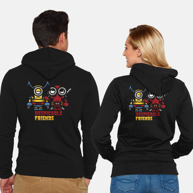 Despicable Friends-Unisex-Zip-Up-Sweatshirt-jrberger