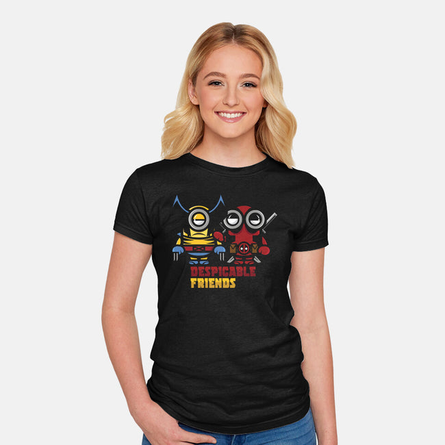 Despicable Friends-Womens-Fitted-Tee-jrberger