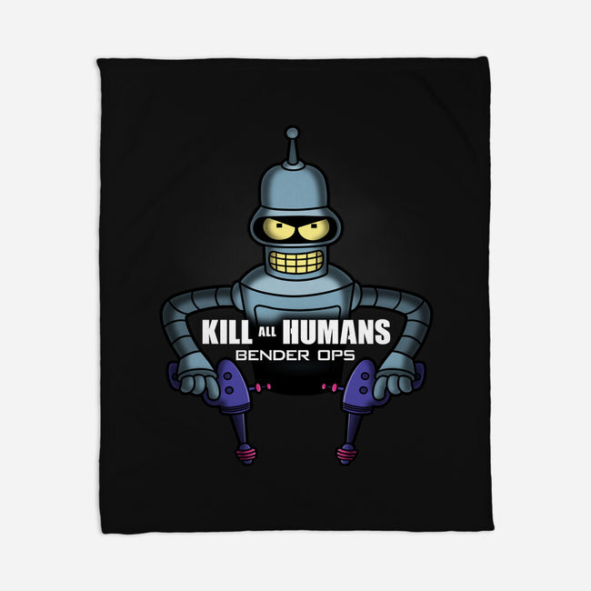 Bender Ops-None-Fleece-Blanket-Barbadifuoco