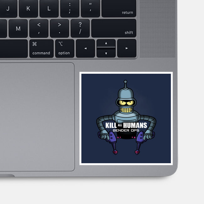 Bender Ops-None-Glossy-Sticker-Barbadifuoco