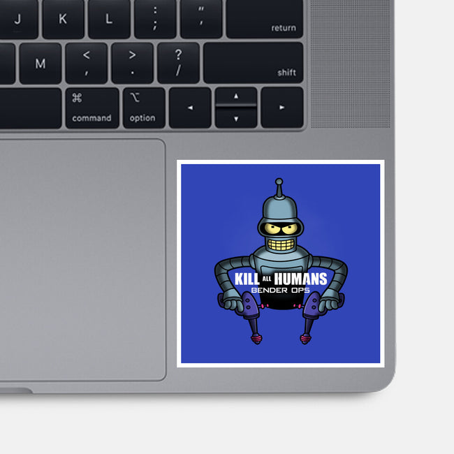 Bender Ops-None-Glossy-Sticker-Barbadifuoco