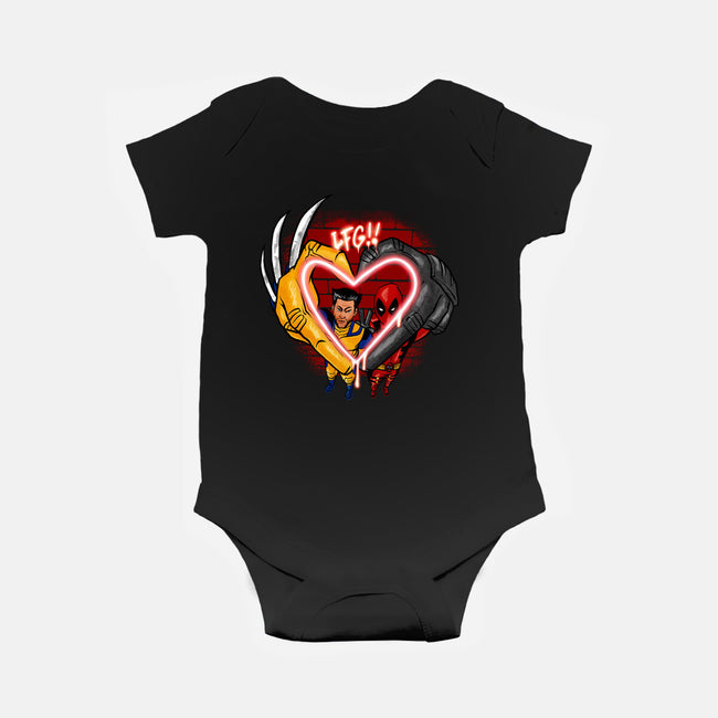 Love In Crime-Baby-Basic-Onesie-spoilerinc