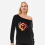 Love In Crime-Womens-Off Shoulder-Sweatshirt-spoilerinc