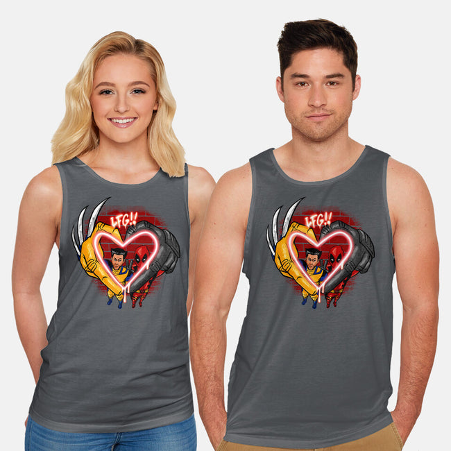 Love In Crime-Unisex-Basic-Tank-spoilerinc