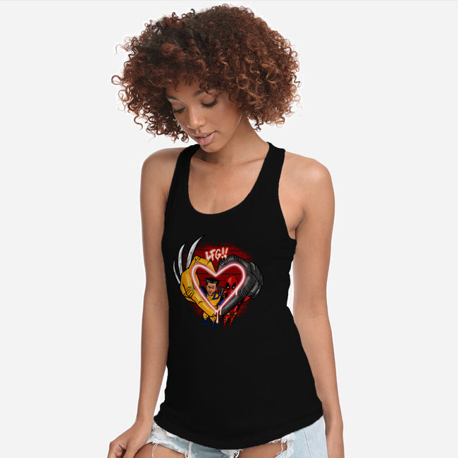 Love In Crime-Womens-Racerback-Tank-spoilerinc