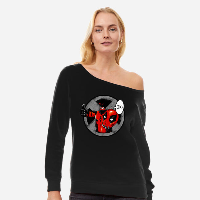 Fun Undead-Womens-Off Shoulder-Sweatshirt-spoilerinc