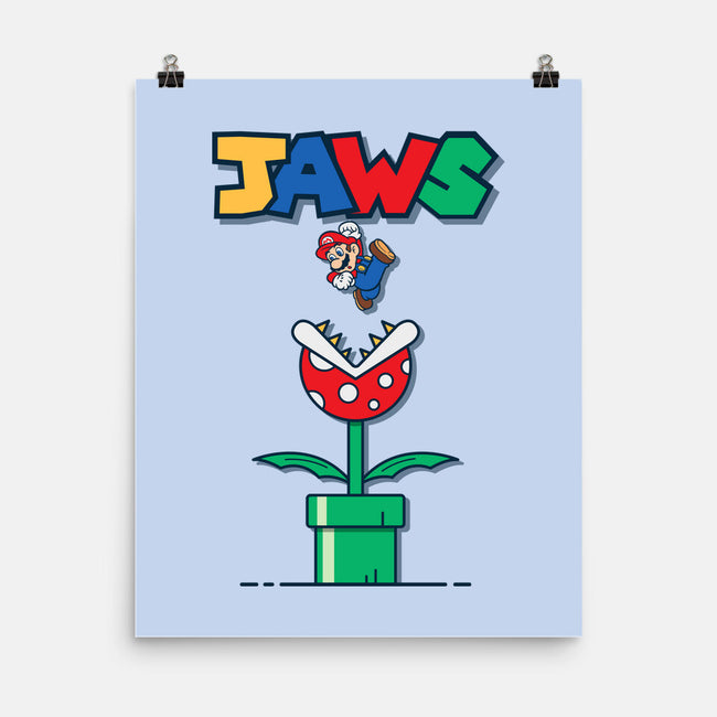 Mario Jaws-None-Matte-Poster-Faissal Thomas