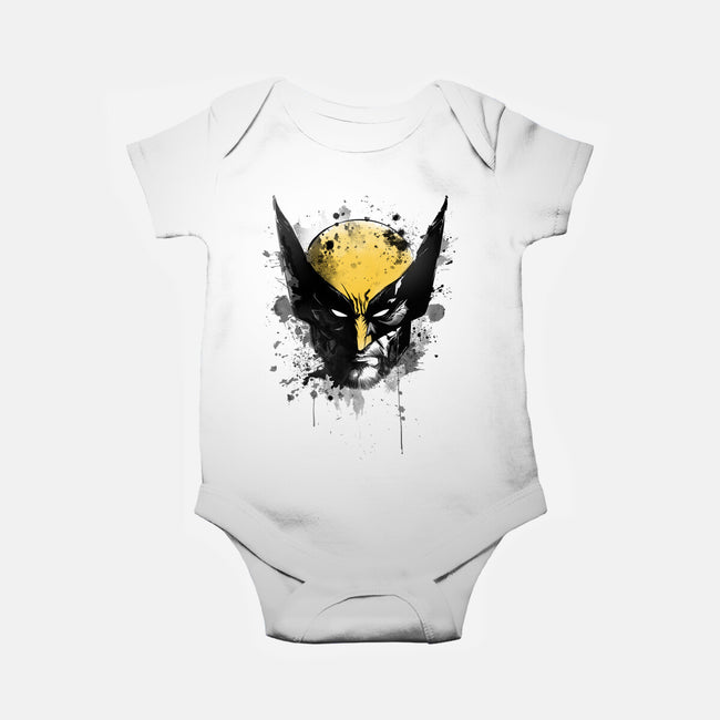 Logan's Mask-Baby-Basic-Onesie-ddjvigo