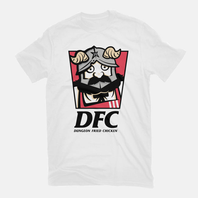 Dungeon Fried Chicken-Mens-Basic-Tee-Eilex Design