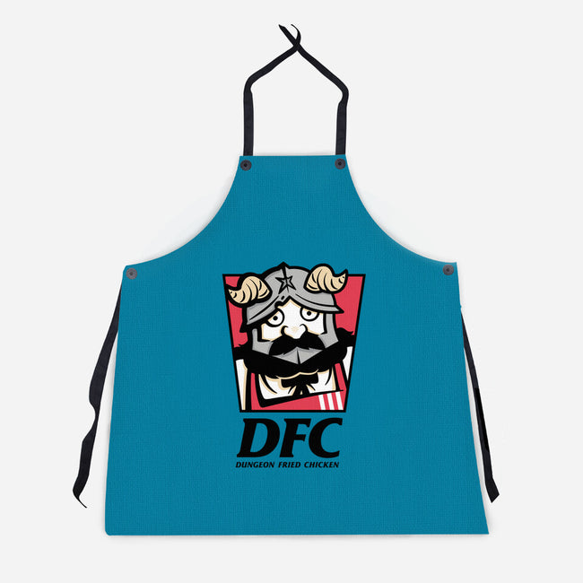 Dungeon Fried Chicken-Unisex-Kitchen-Apron-Eilex Design