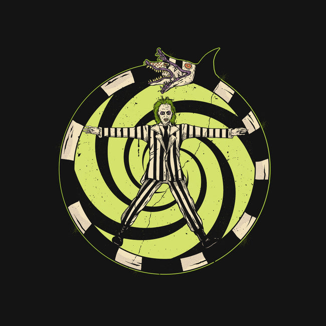 Vitruvian Beetlejuice-Baby-Basic-Tee-Green Devil