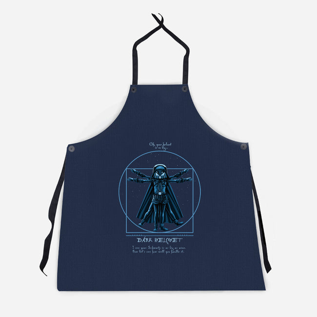 Vitruvian Helmet-Unisex-Kitchen-Apron-daobiwan