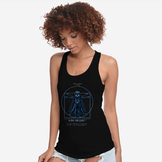 Vitruvian Helmet-Womens-Racerback-Tank-daobiwan