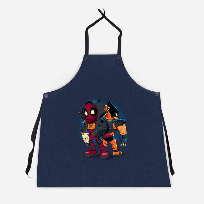 Double Healing Factor-Unisex-Kitchen-Apron-Bruno Mota