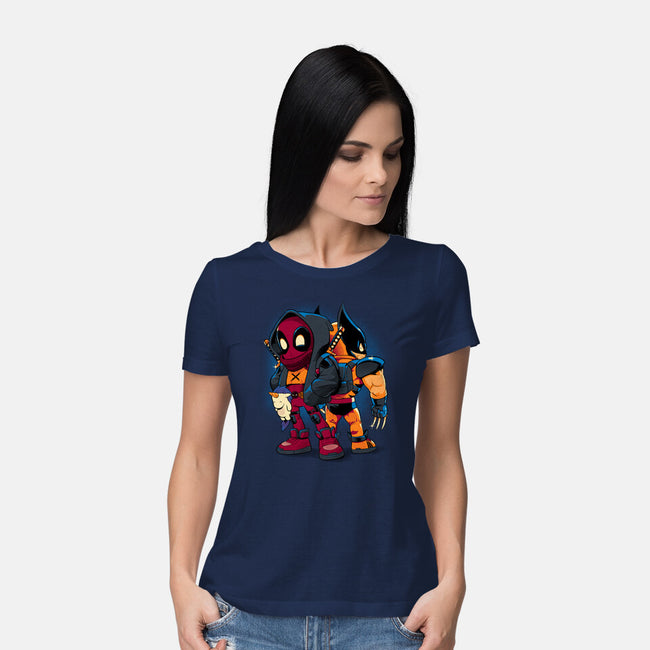 Double Healing Factor-Womens-Basic-Tee-Bruno Mota