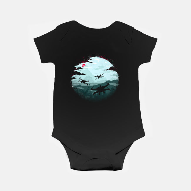 Rogue Squad-Baby-Basic-Onesie-rocketman_art