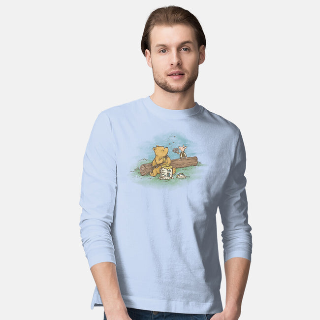 Wookiee The Pooh-Mens-Long Sleeved-Tee-kg07