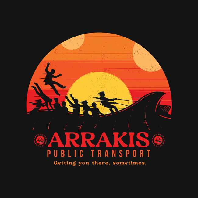 The Arrakis Train-None-Polyester-Shower Curtain-Gamma-Ray