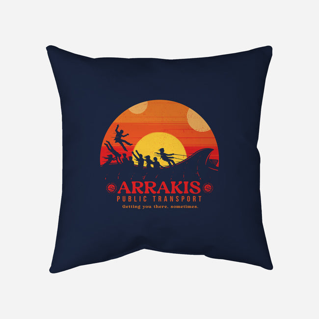 The Arrakis Train-None-Removable Cover-Throw Pillow-Gamma-Ray