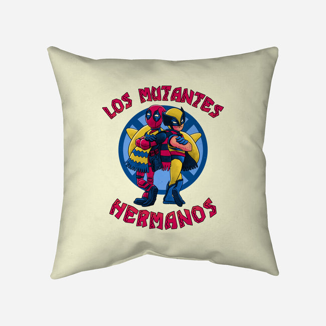 Los Mutantes Hermanos-None-Removable Cover w Insert-Throw Pillow-teesgeex