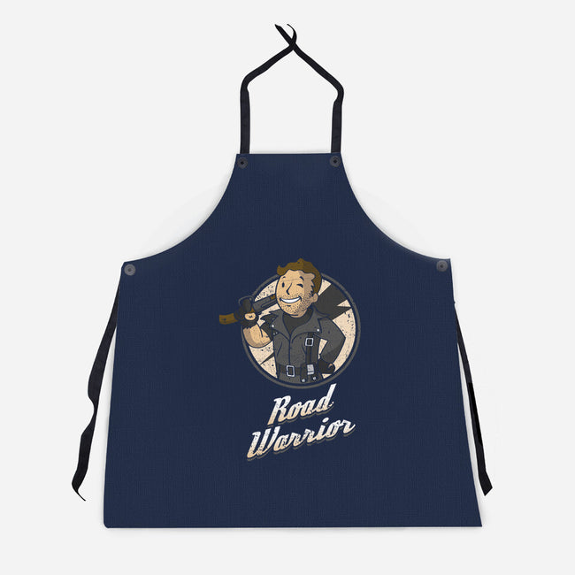 Warrior Of The Road-Unisex-Kitchen-Apron-Olipop