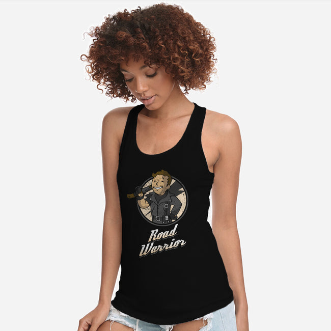 Warrior Of The Road-Womens-Racerback-Tank-Olipop